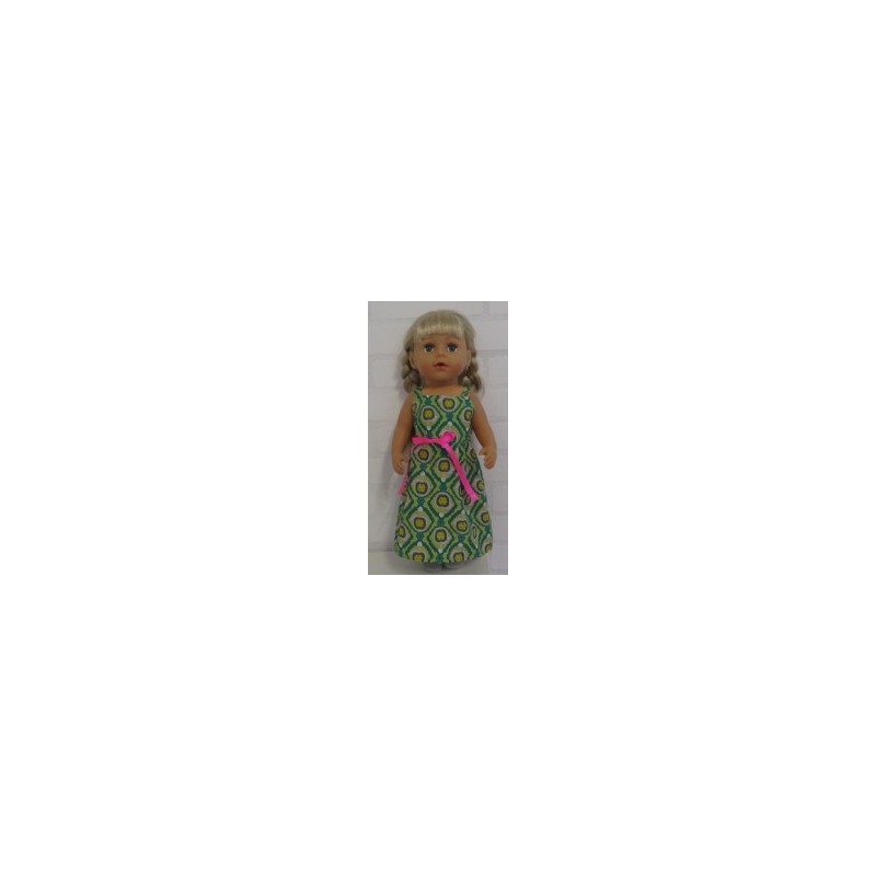 zonnejurk groen appels baby born 43cm