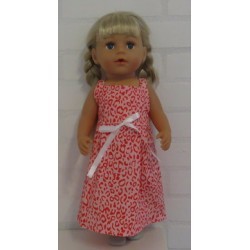 zonnejurk roze bewerkt baby born 43cm