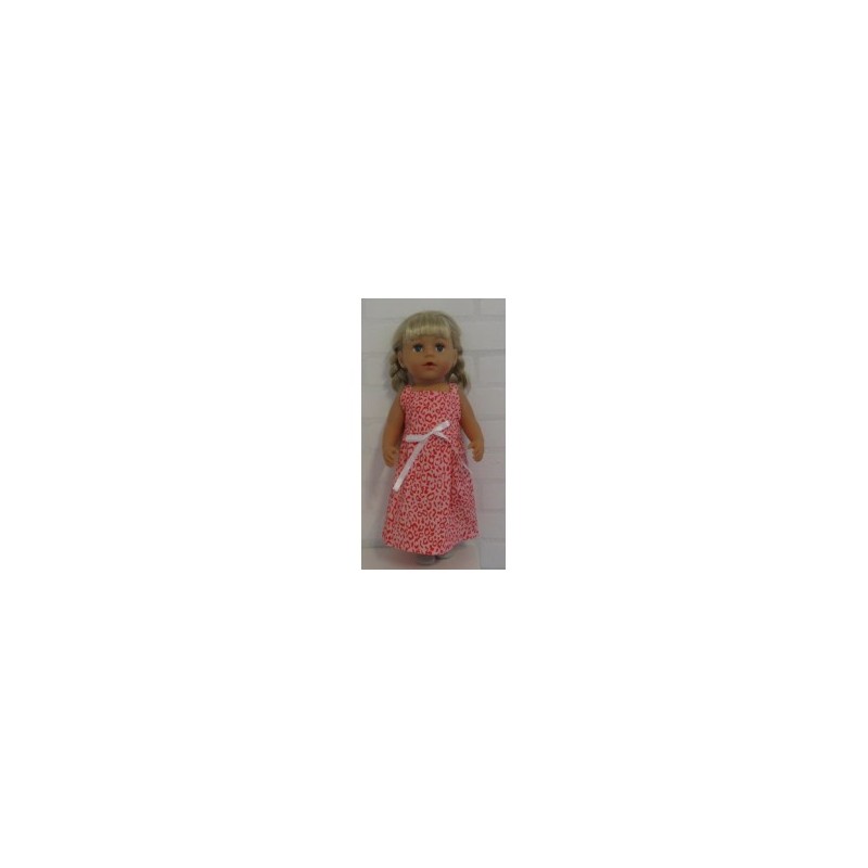 zonnejurk roze bewerkt baby born 43cm