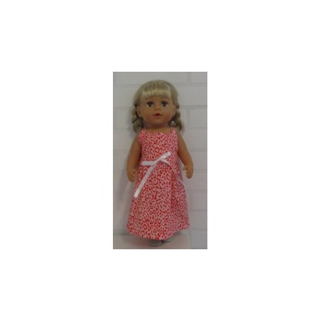 zonnejurk roze bewerkt baby born 43cm
