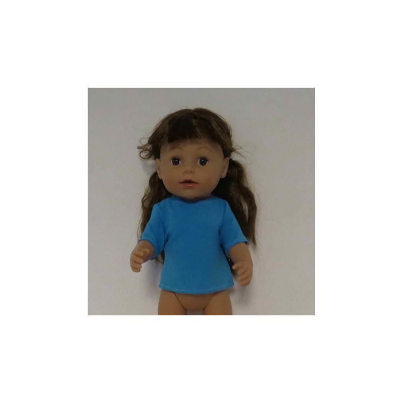 shirtje blauw baby born 43cm