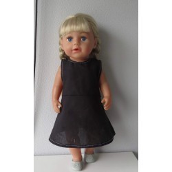 jurk zwart baby born 43cm