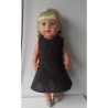 jurk zwart baby born 43cm