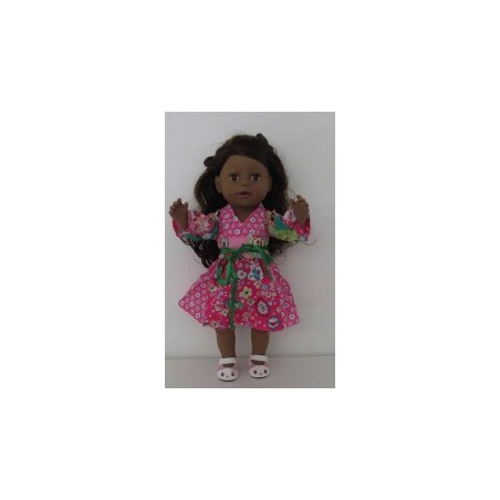 chineesejurk roze bloemen baby born 43cm