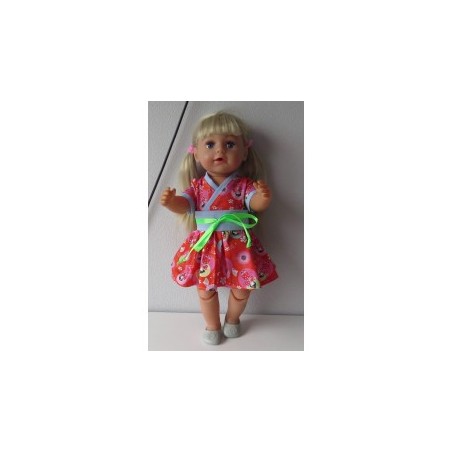 chineesejurk met blauw baby born 43cm