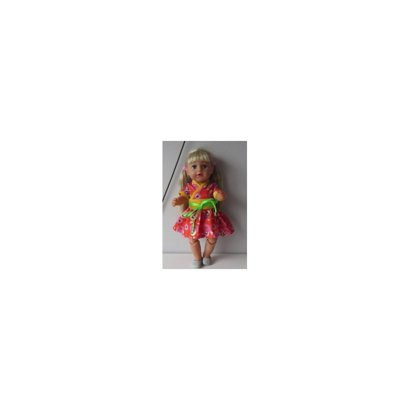 chineesejurk met geel baby born 43cm