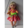chineesejurk met geel baby born 43cm