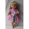 chineesejurk rozemet grijs hartjes baby born 43cm