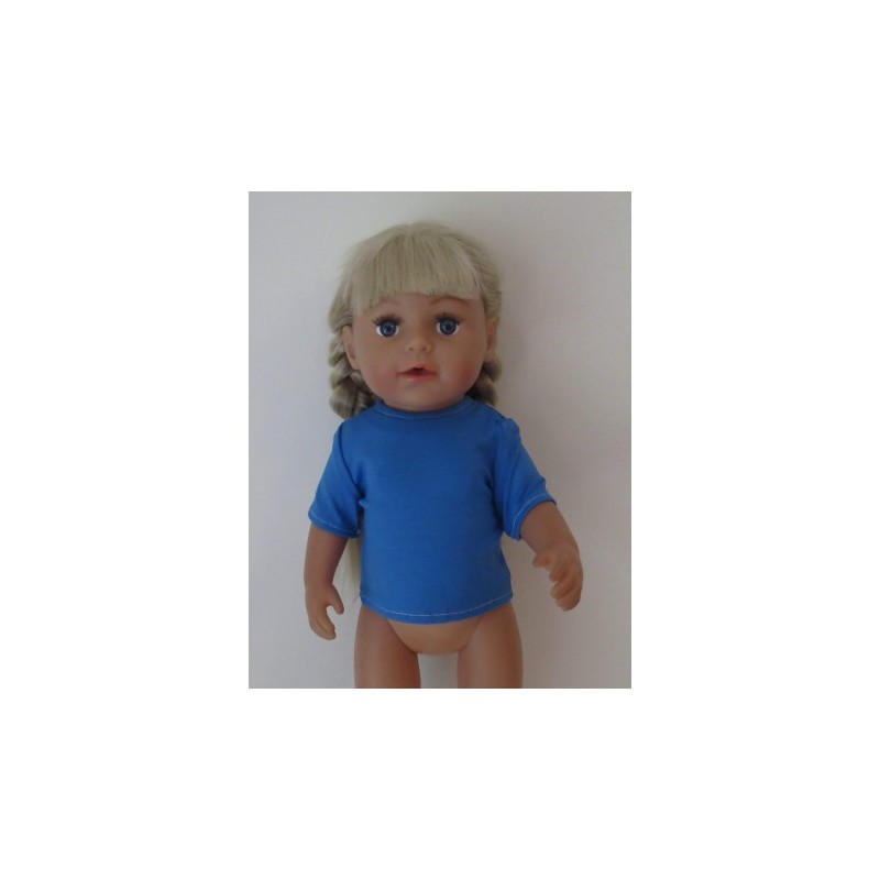 shirtje blauw baby born 43cm