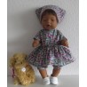 hippejurk set bruin uilen baby born 43cm