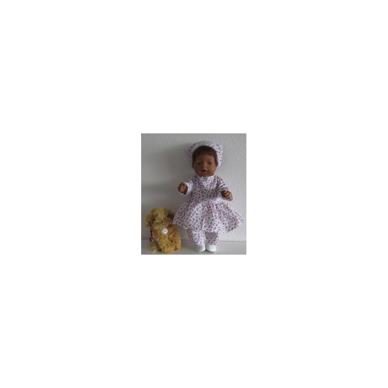 hippejurk set oranje bladeren baby born 43cm