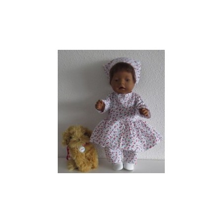 hippejurk set oranje bladeren baby born 43cm