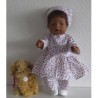 hippejurk set oranje bladeren baby born 43cm