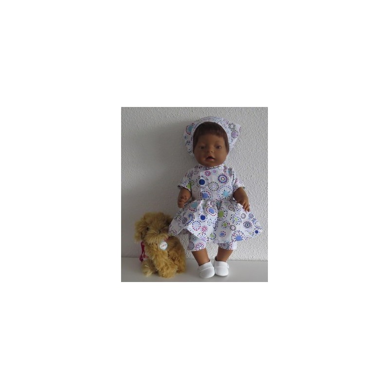 hippejurk set circels baby born 43cm