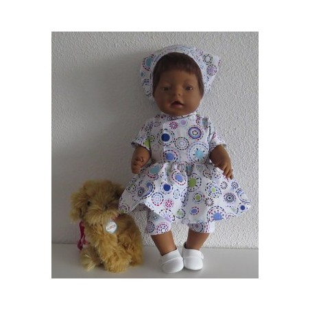hippejurk set circels baby born 43cm