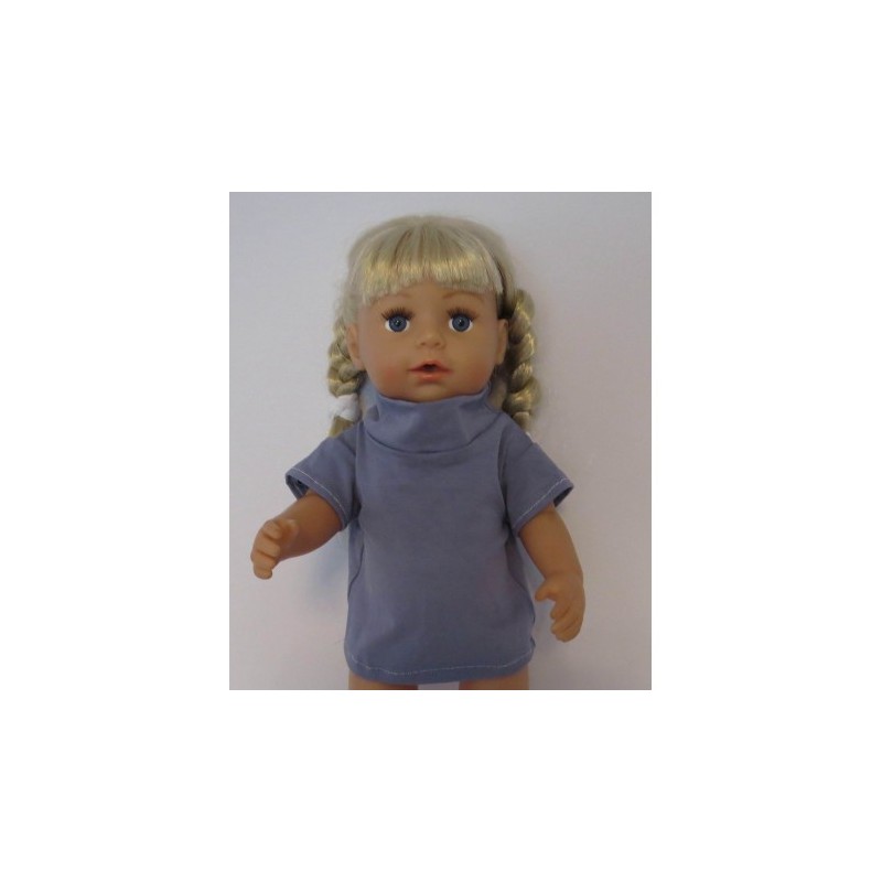 shirtje spijkerblauw nr 10   baby born 43cm