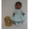 hippejurk set mint bloemen baby born 43cm