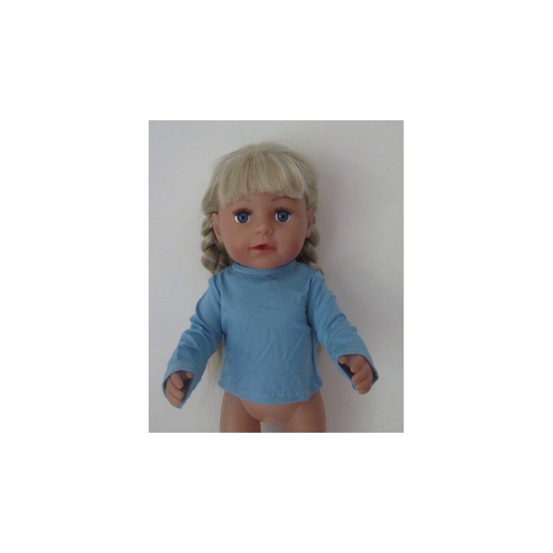 shirtje licht blauw baby born 43cm