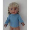 shirtje licht blauw baby born 43cm