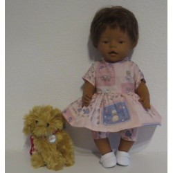 hippejurk set roze matroeska baby born 43cm