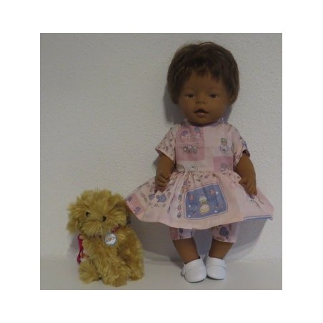 hippejurk set roze matroeska baby born 43cm