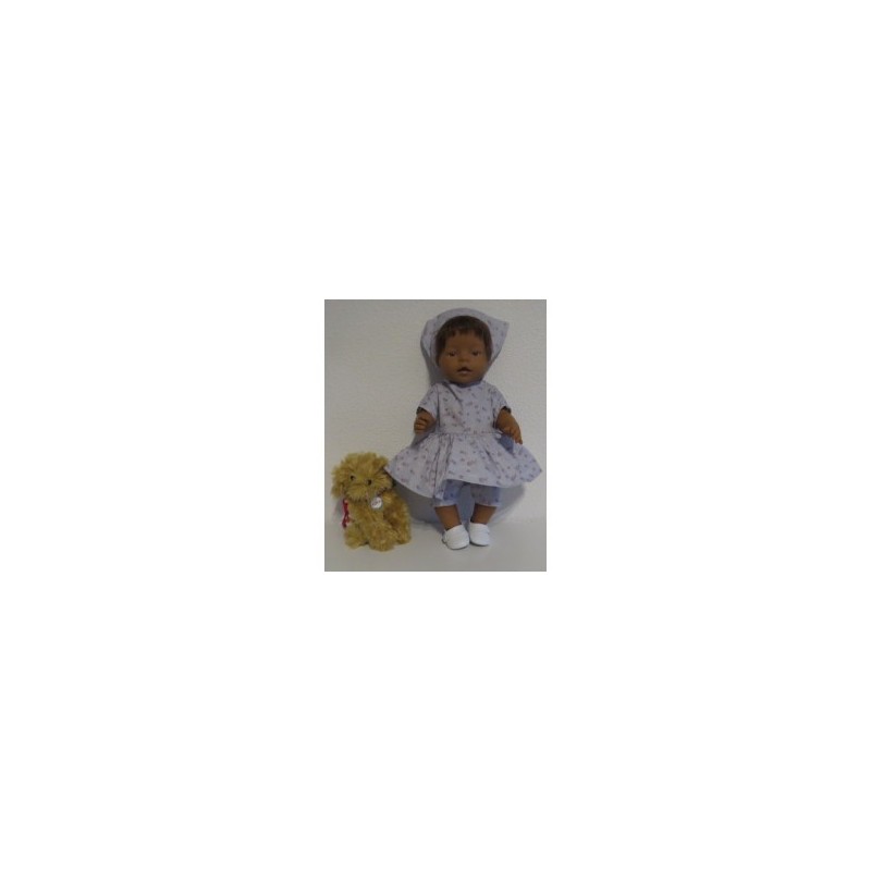 hippejurk set grijs roosjes baby born 43cm