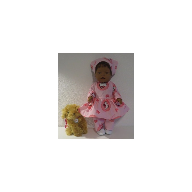 hippejurk set hello kitty  baby born 43cm