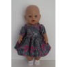 zomersejurk grijs baby born 43cm