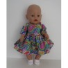 zomersejurk groen retro baby born 43cm