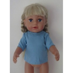 shirtje licht blauw baby born 43cm