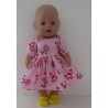 zomersejurk roze roodkapje baby born 43cm