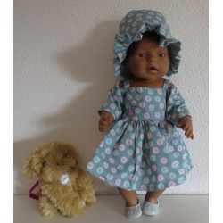 zomersejurk gebloemd baby born 43cm