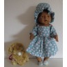 zomersejurk gebloemd baby born 43cm
