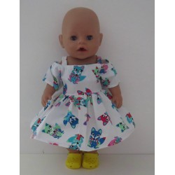 zomersejurk vossen baby born 43cm