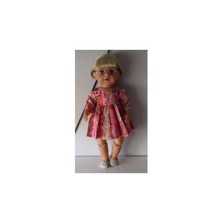 zomersejurk gestreept bloemen baby born 43cm