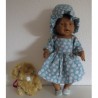 zomersejurk groen bloemen baby born 43cm