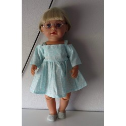 zomersejurk mint bloemen baby born 43cm