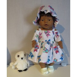 zomersejurk vossen baby born 43cm