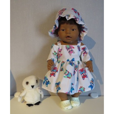 zomersejurk vossen baby born 43cm
