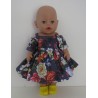 spijker zomersejurk bloemen  baby born 43cm