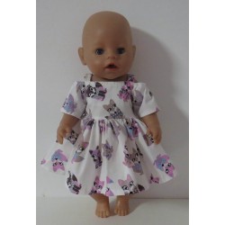 zomersejurk vossen lila baby born 43cm