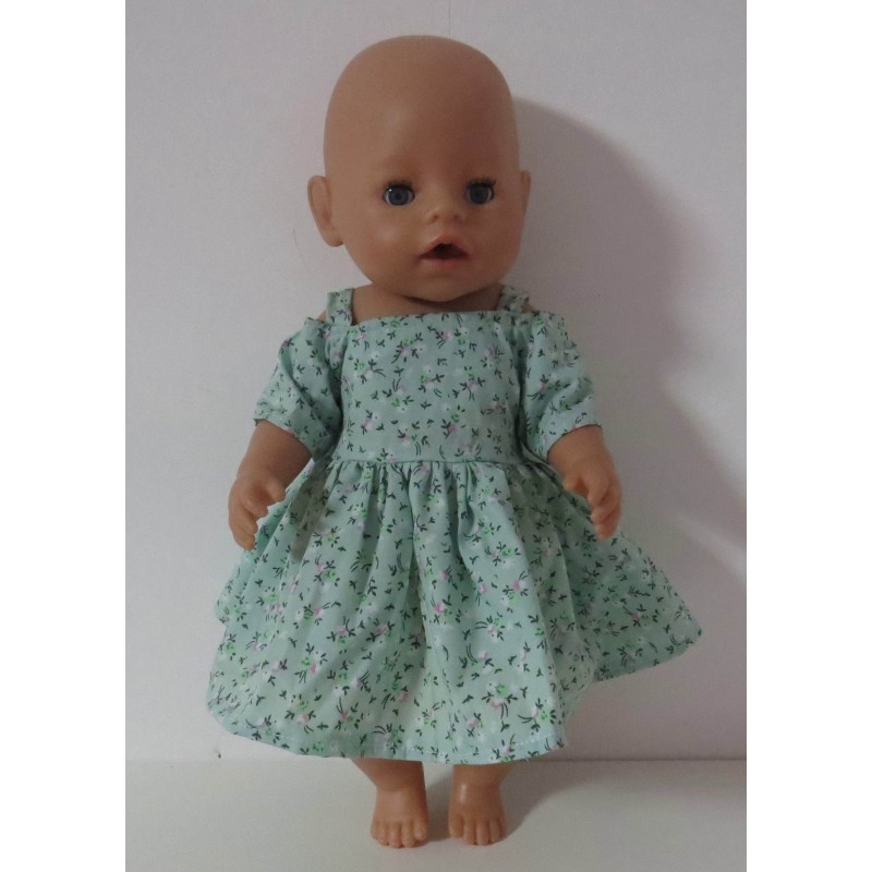zomersejurk bloemen baby born 43cm