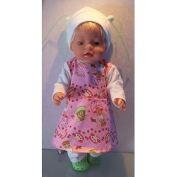 vrolijkejurk set strawberry shortcake baby born 43cm