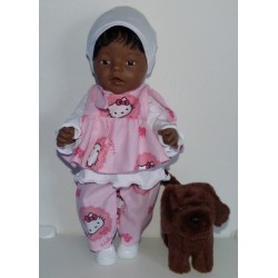 strikjurk setje hello kitty groot baby born 43cm