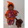strikjurk setje hello kitty paars baby born 43cm