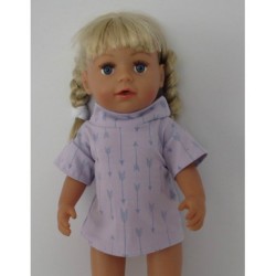 shirtje lila pijlen  baby born 43cm