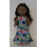 lange zomerjurk blauw  baby born 43cm