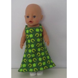 lange zomerjurk hoefijzers baby born 43cm