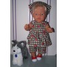 lente setje bruin roosjes baby born 43cm