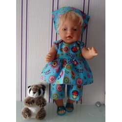 lente setje matroeska blauw baby born 43cm
